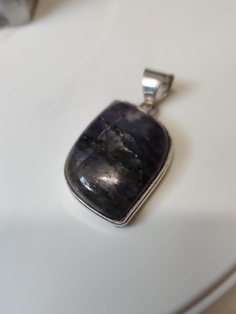 Dark Purple Stone Pendant